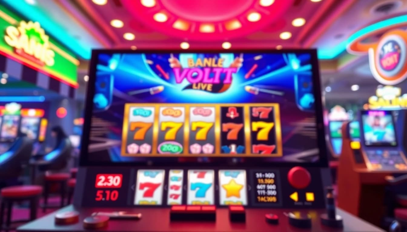 Slot88 menggoda pemain dengan antarmuka permainan yang menarik dan lampu berwarna-warni.