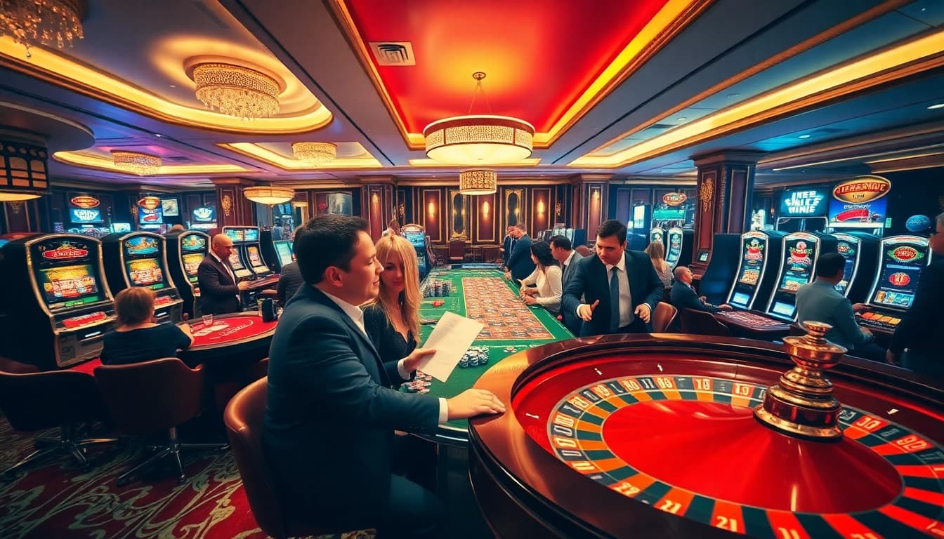 Vivez l'excitation des casinos en ligne avec des tables de jeu dynamiques et des joueurs en pleine action.