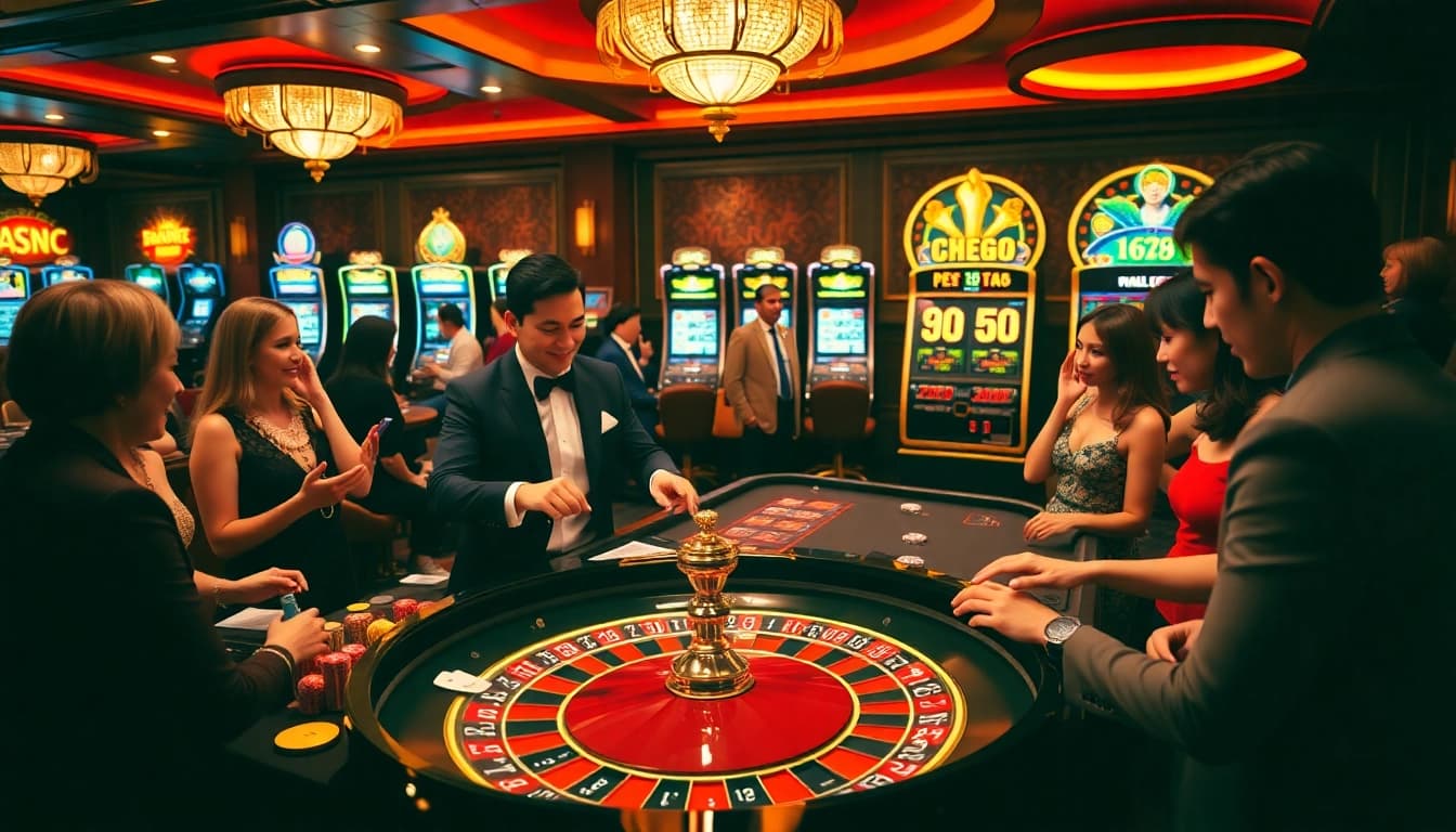Experience thrilling roulette at PG66 casino with vibrant colors and professional dealers.