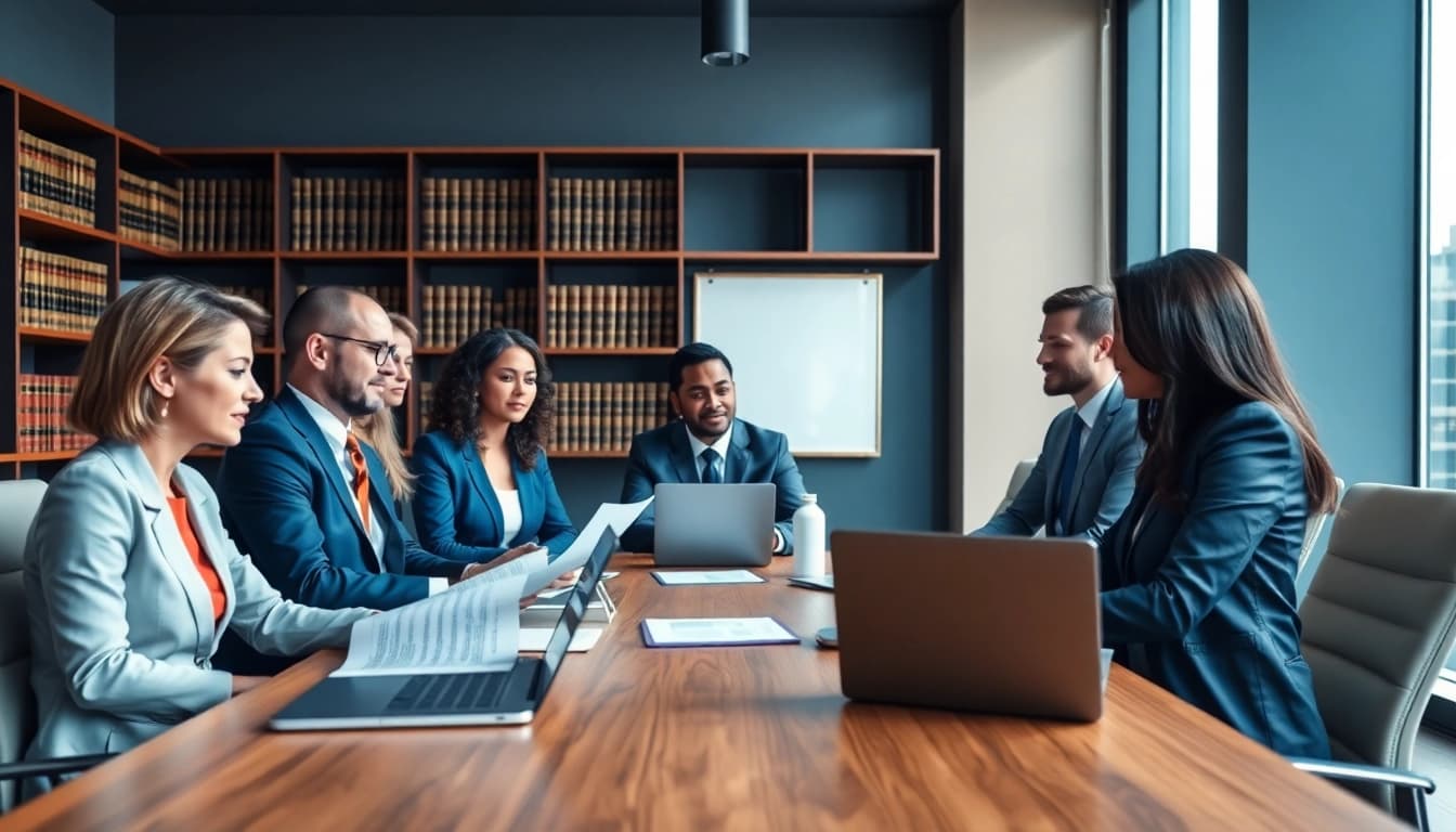 Atlanta injury lawyers consulting in a modern office for personalized legal guidance.