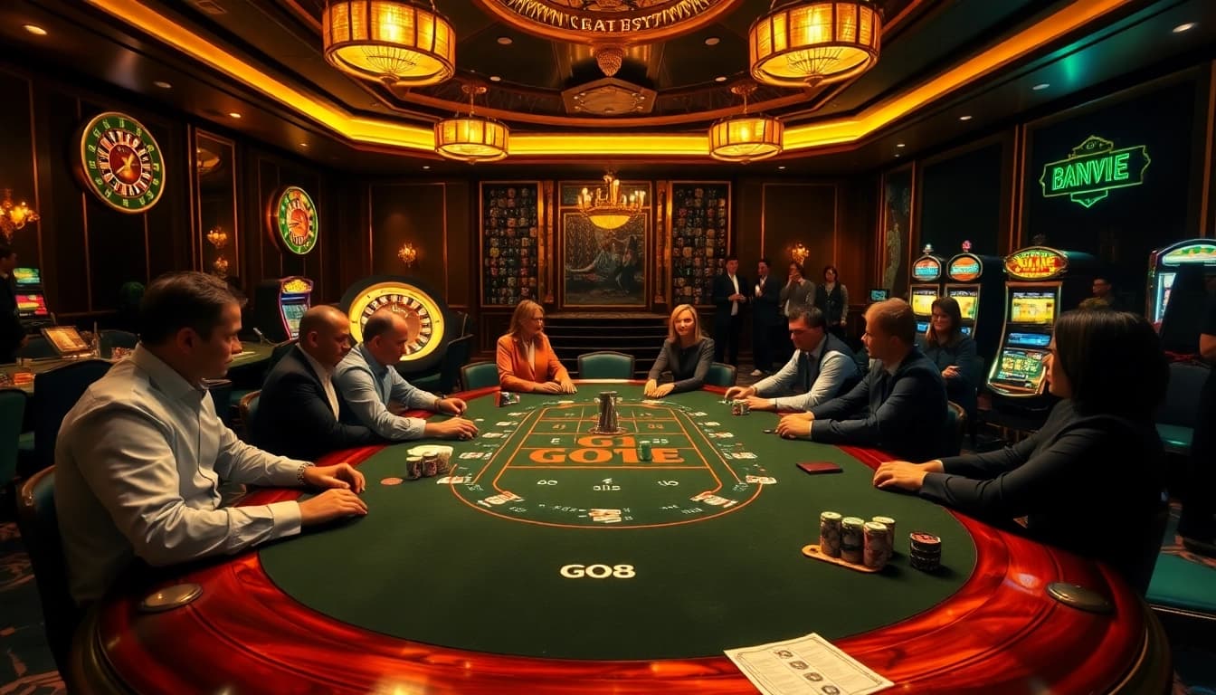 Experience the excitement of the GO8 poker game amid luxury surroundings and professional gamblers.