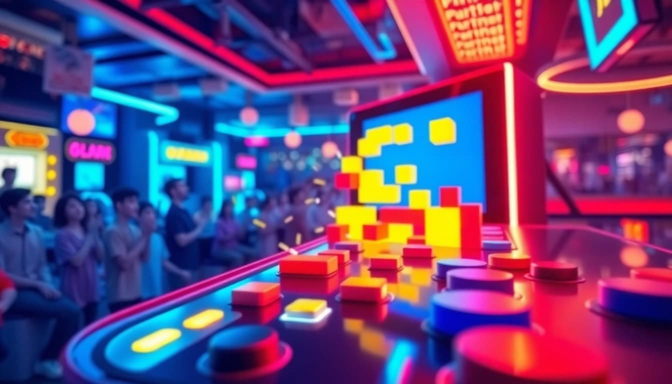 Enjoy playing block breaker de google in an exciting arcade atmosphere with vibrant colors and dynamic gameplay.