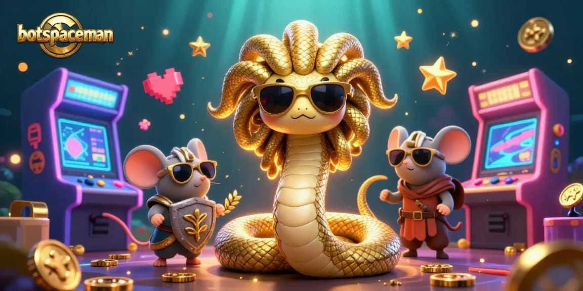 Experience thrilling gameplay with bot spaceman in a vibrant casino-themed illustration.