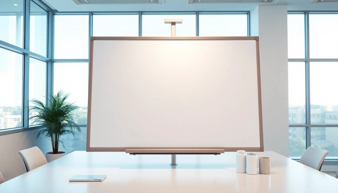 Découvrez le chevaletdeconference.fr ajustable pour des présentations dynamiques en salle de réunion.