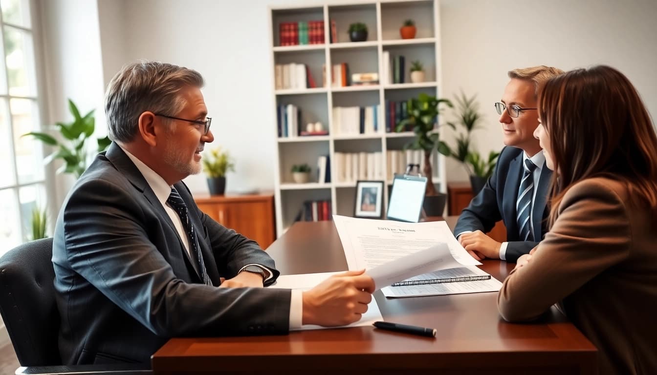Consulting with a professional estate planning lawyer at https://www.norcrosslawfirm.com in a welcoming office environment.