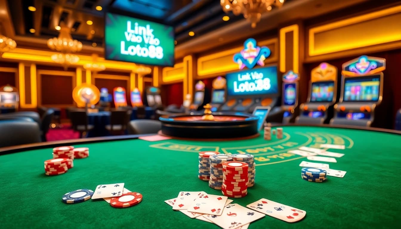 Experience thrilling gameplay in Loto188's captivating casino environment.