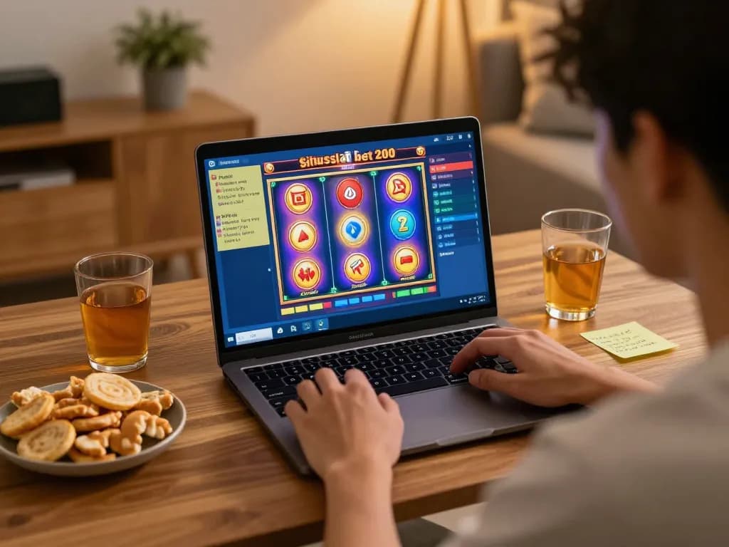 Engaging gameplay in situs slot bet 200 environment at home with player analyzing options