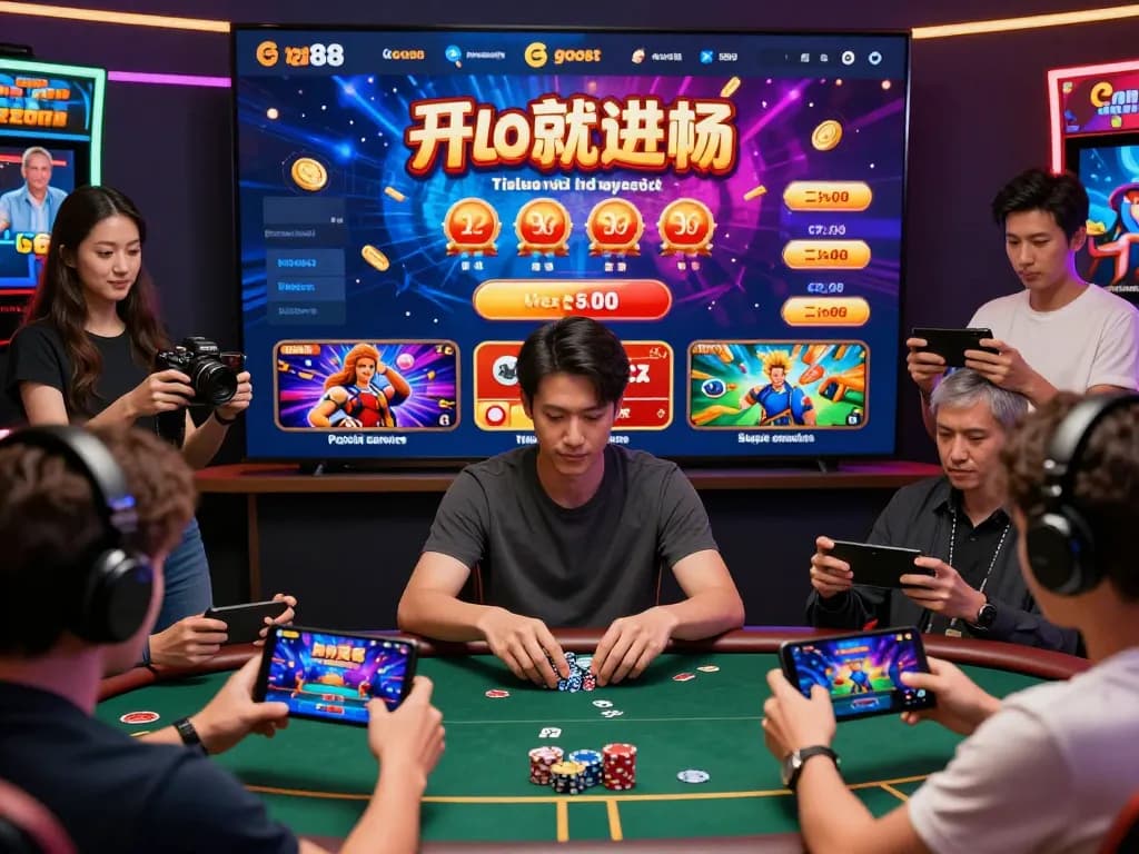Exciting online gaming atmosphere at Go88 showcasing players enjoying various games and promotions.