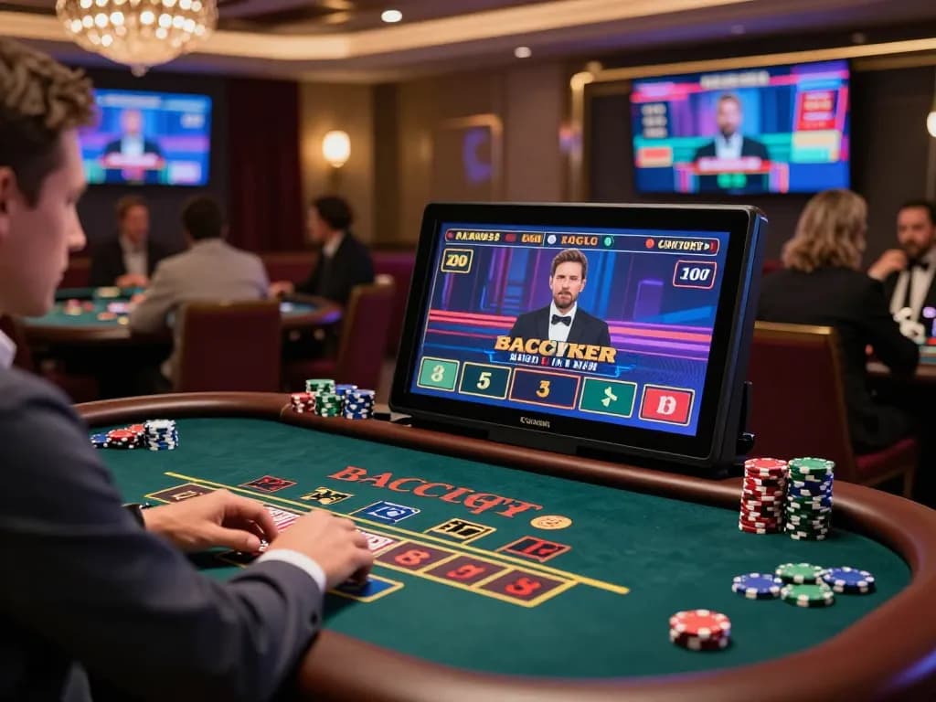 Engaging baccarat site experience with vibrant visuals and player interaction capturing the essence of online gaming.