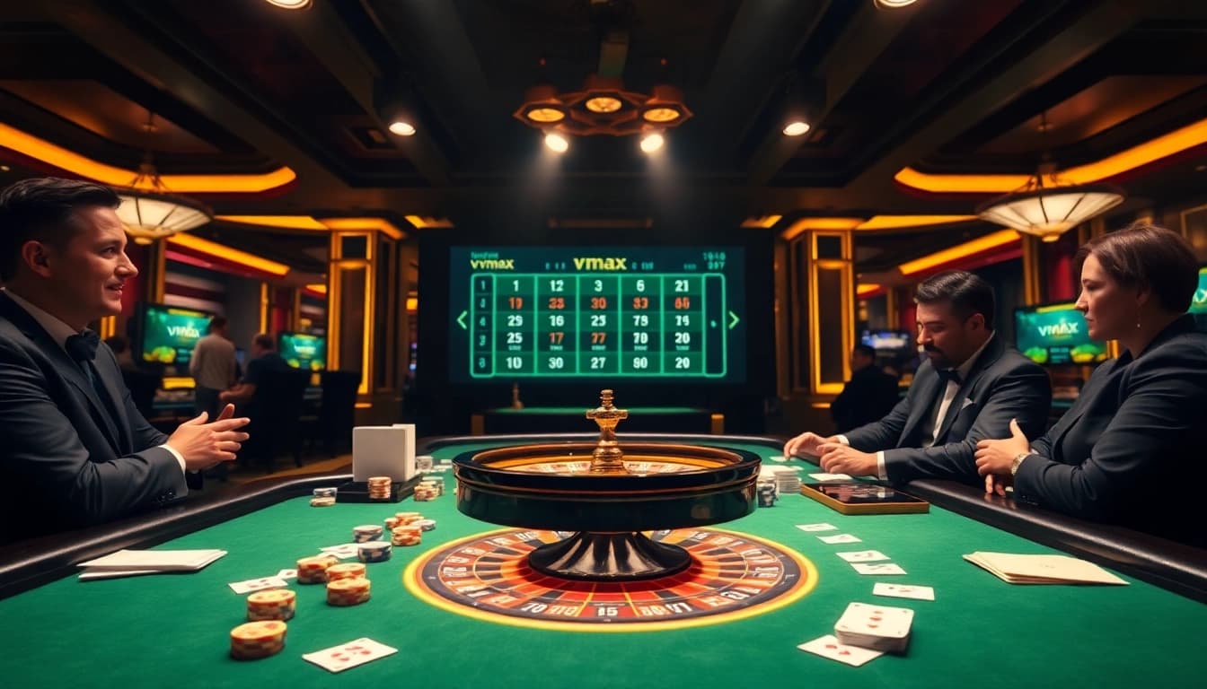 Engage in the vmax game while enjoying a luxurious casino environment.