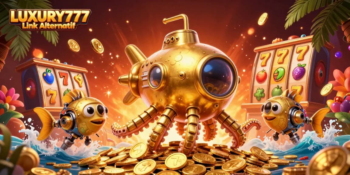 Slot online di LUXURY777 Link Alternatif, memenuhi gulungan dengan keberuntungan dan koin berkilau.