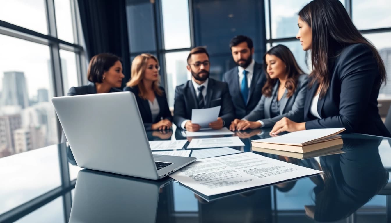 Engaging legal consultation at https://www.lalitlaw.com with diverse attorneys collaborating.
