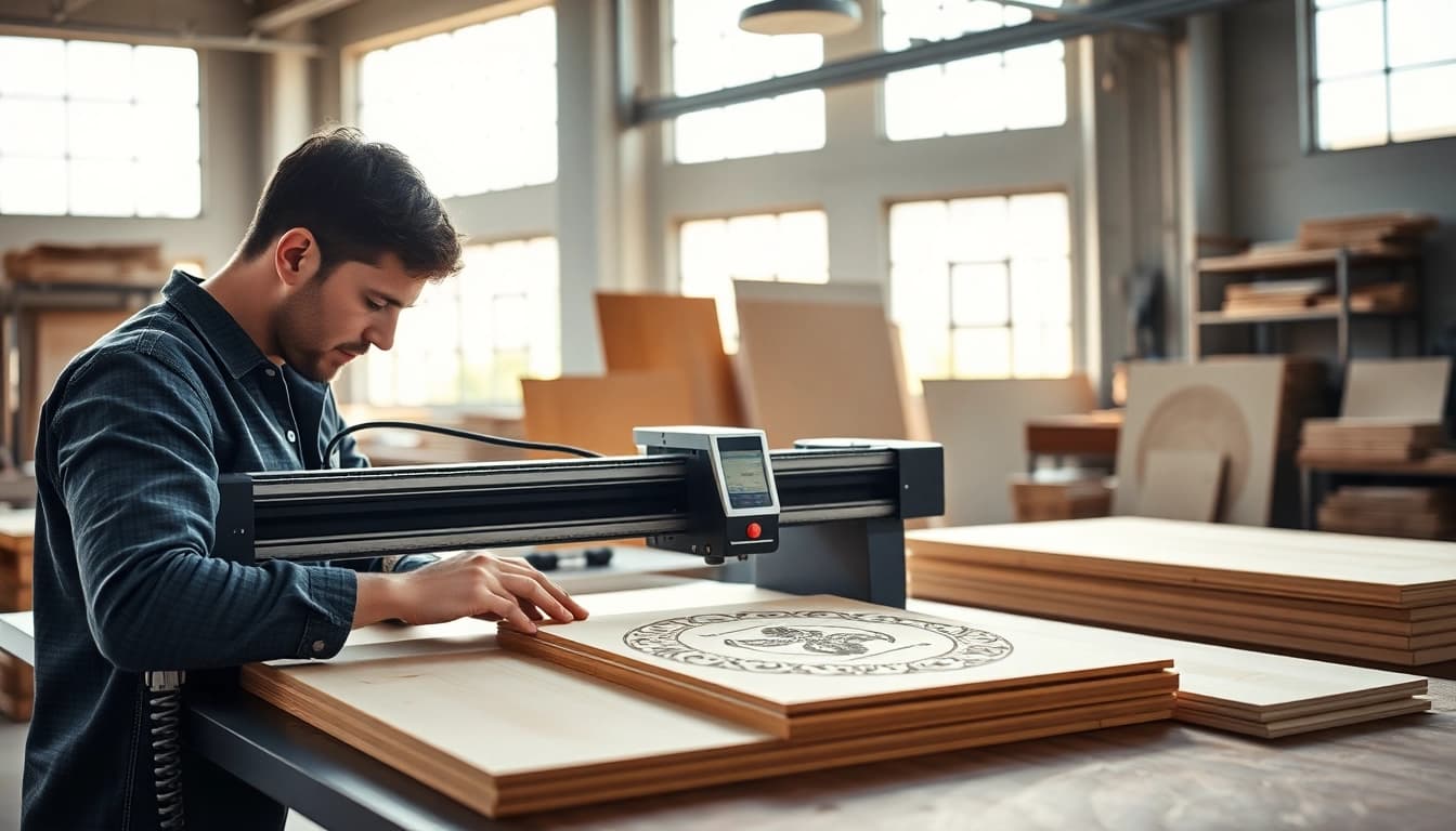 Engage with a custom laser design process illustrating craftsmanship and precision.