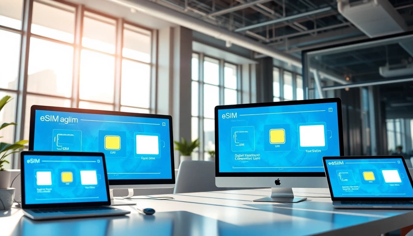 Engaging eSIM technology visuals at https://esimfo.com showcasing modern connectivity solutions.