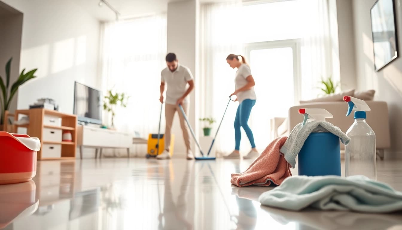 Showcasing a professional bond cleaning service in Brisbane for sparkling clean interiors.