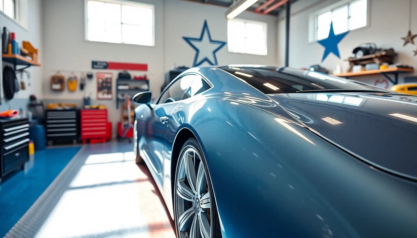 Protecting vehicle paint with high-quality film in Texas garage space