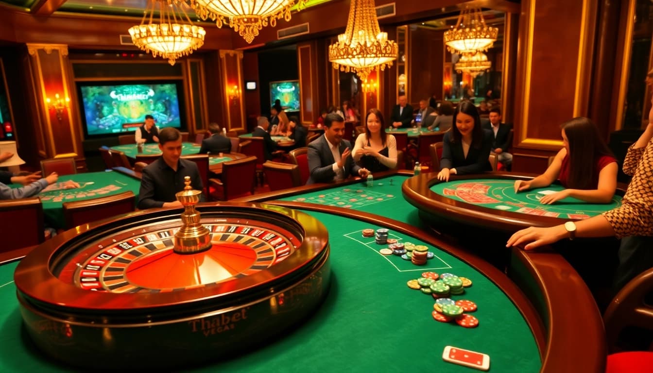 Experience the thrill of gambling at Thabet Vegas with vibrant casino action and winning moments.