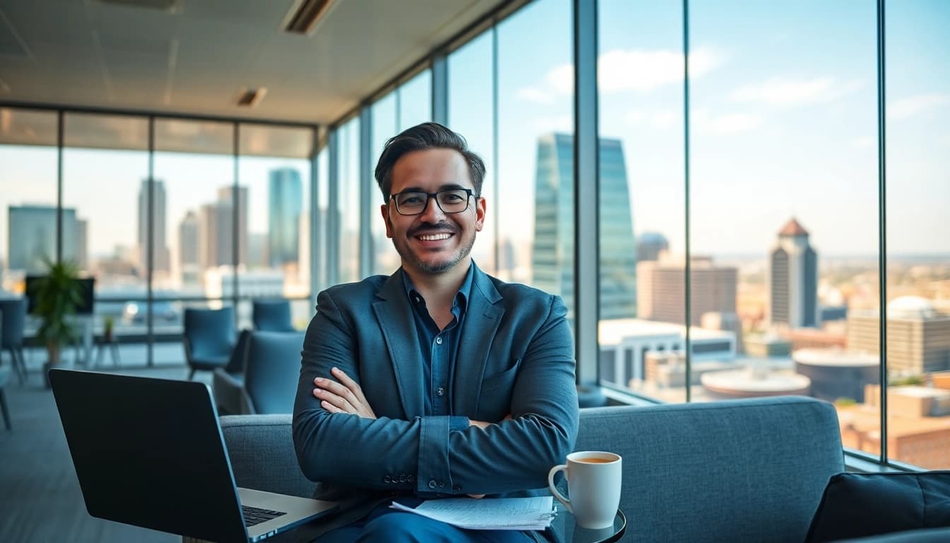 Engaging business coach sacramento offering guidance in an inspiring office space.