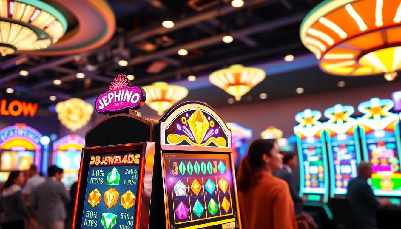 Mainkan permainan menarik di jewel4d slot dengan suasana kasino yang penuh warna.