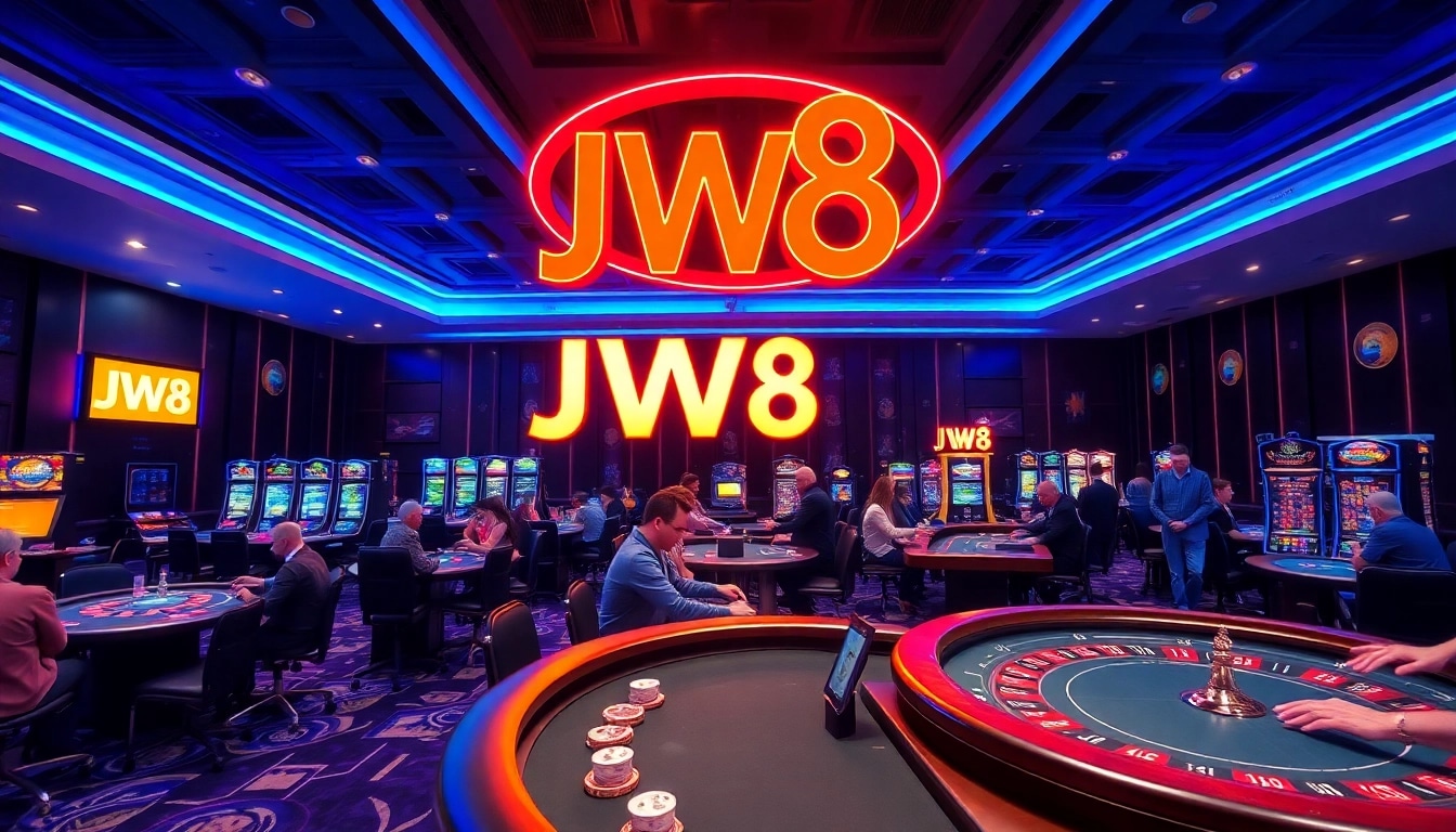 เล่นคาสิโนที่ JW8 คาสิโน พร้อมบรรยากาศที่น่าตื่นเต้นและการตกแต่งทันสมัย