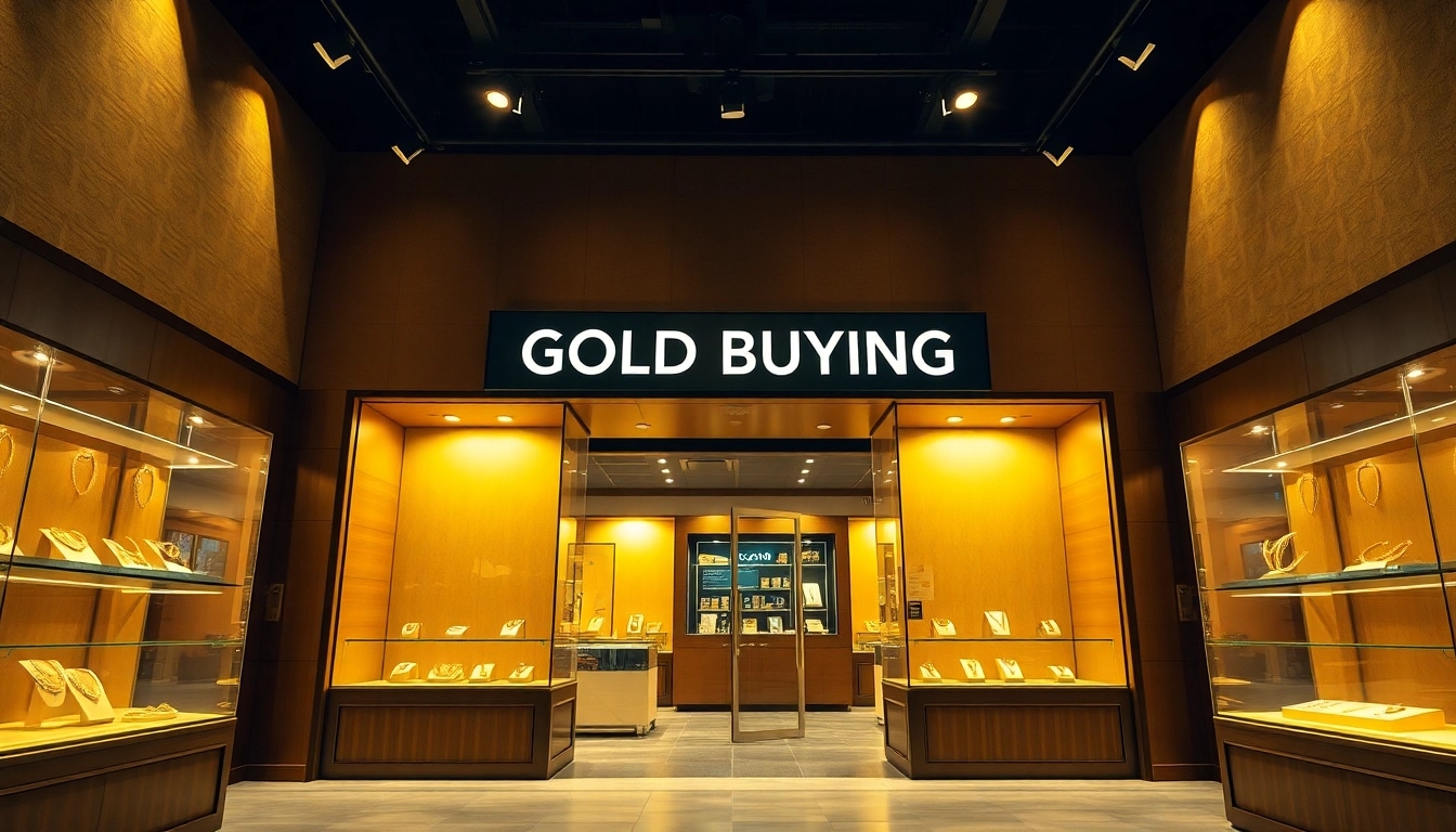 Compro oro: vetrina di gioielli in oro luminosi e accoglienti.