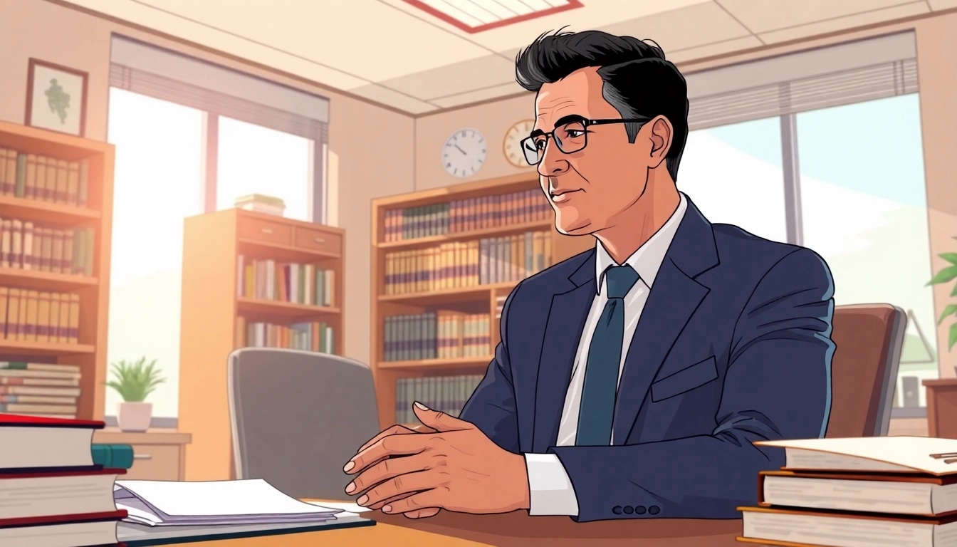 Consultation with a Car Accident Lawyer Clearwater FL in a bright office, emphasizing professionalism.