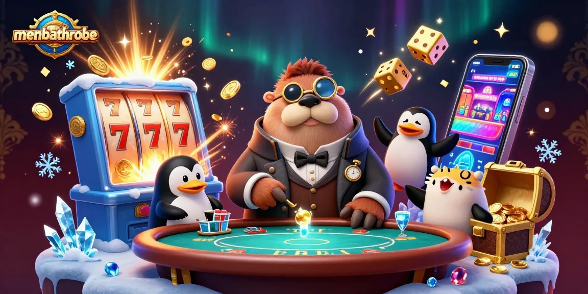 Menbathrobe menang besar dalam permainan slot dengan karakter 3D di meja poker.