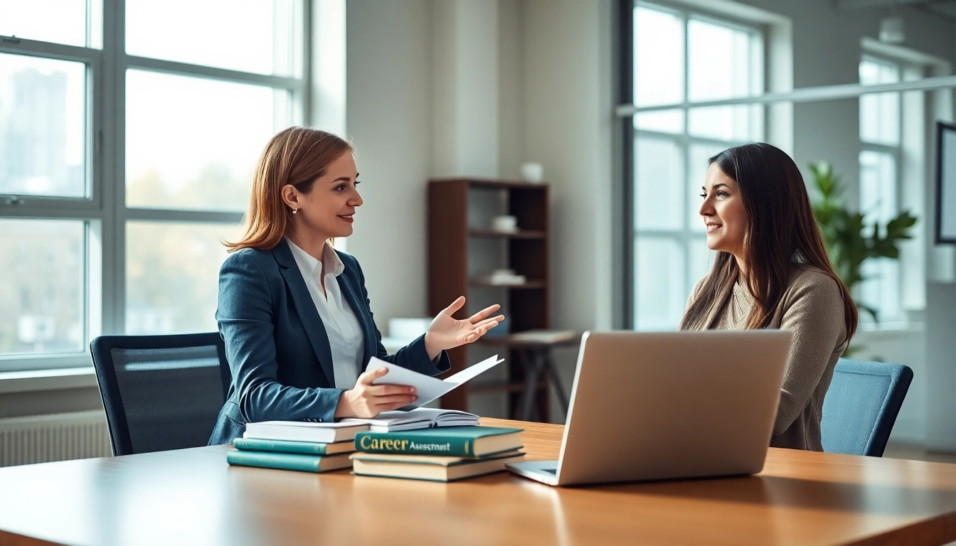 Find my true calling guidance with a career coach in an inspiring office environment.