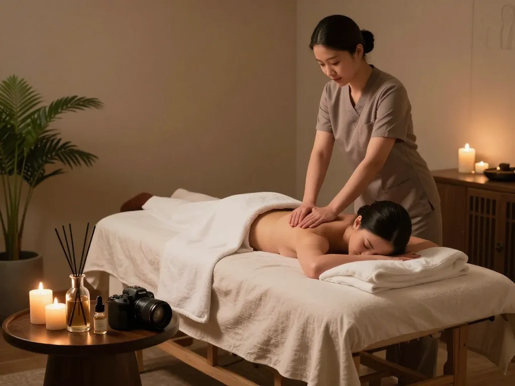 Relaxing Swedish massage therapy environment featuring soft linens and essential oils for ultimate relaxation.