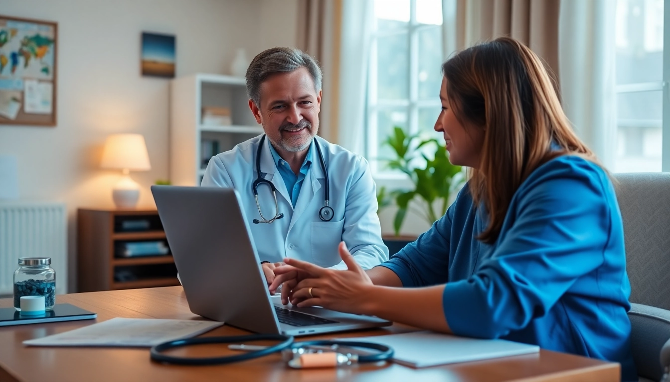 Engage to talk to a doctor online without appointment in a cozy, professional setting.