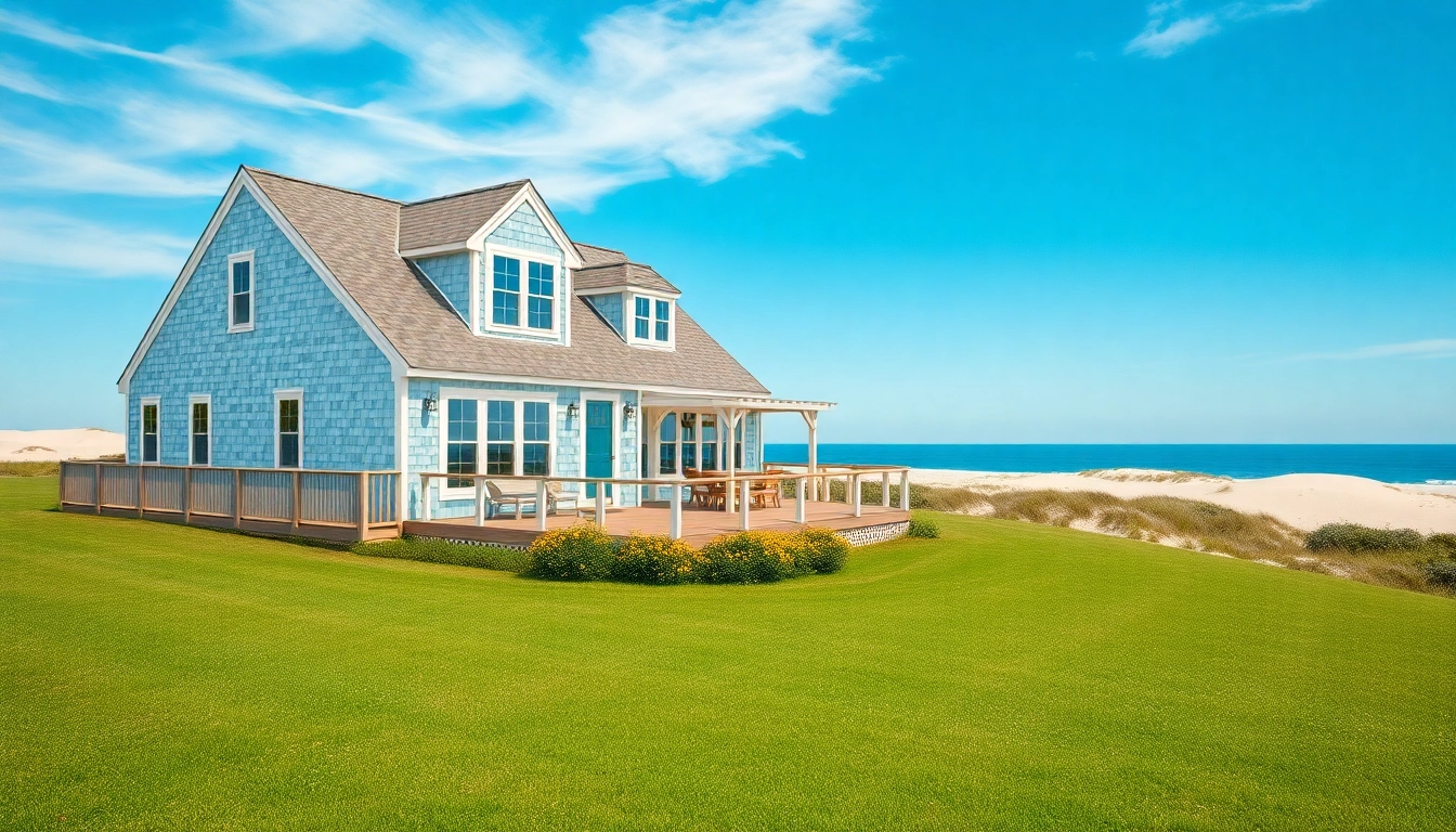 Cape Cod home featuring charming architecture set against a picturesque coastal landscape.