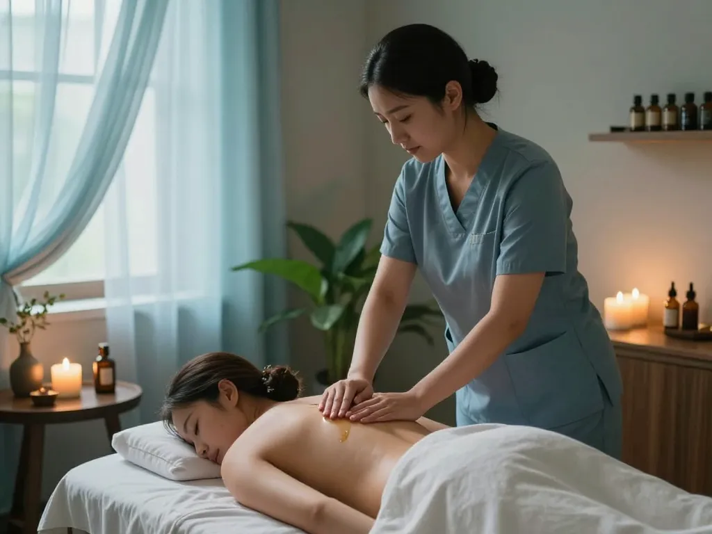 Healing experience at a 논현동마사지 spa with soothing ambiance and professional therapist.