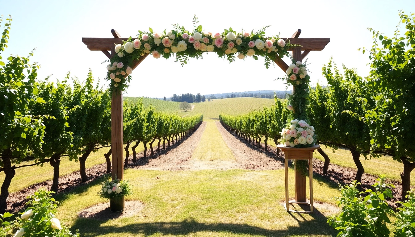 Celebrate at beautiful Clarksburg wedding venues with stunning vineyard backdrops and colorful floral decor.