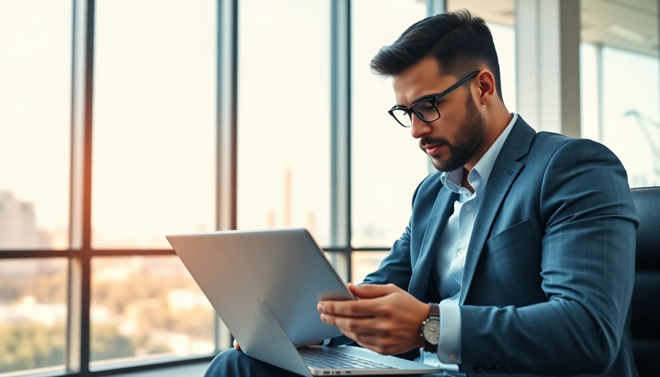 Washington DC Startup Lawyer reviewing documents in a modern office setting