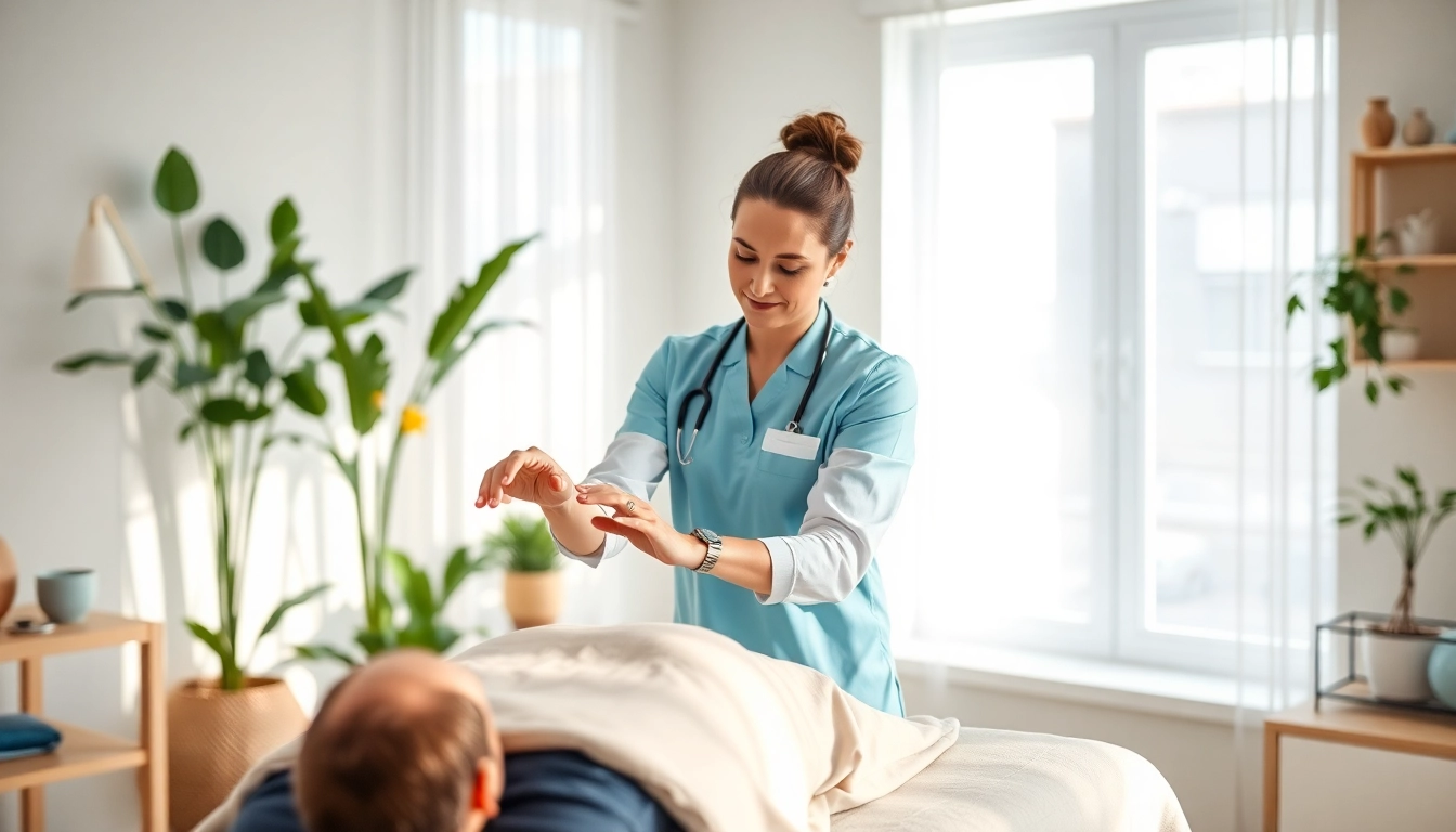 Erfahrene Osteopathie Stuttgart-Behandlung in einer ruhigen Umgebung mit natürliches Licht.