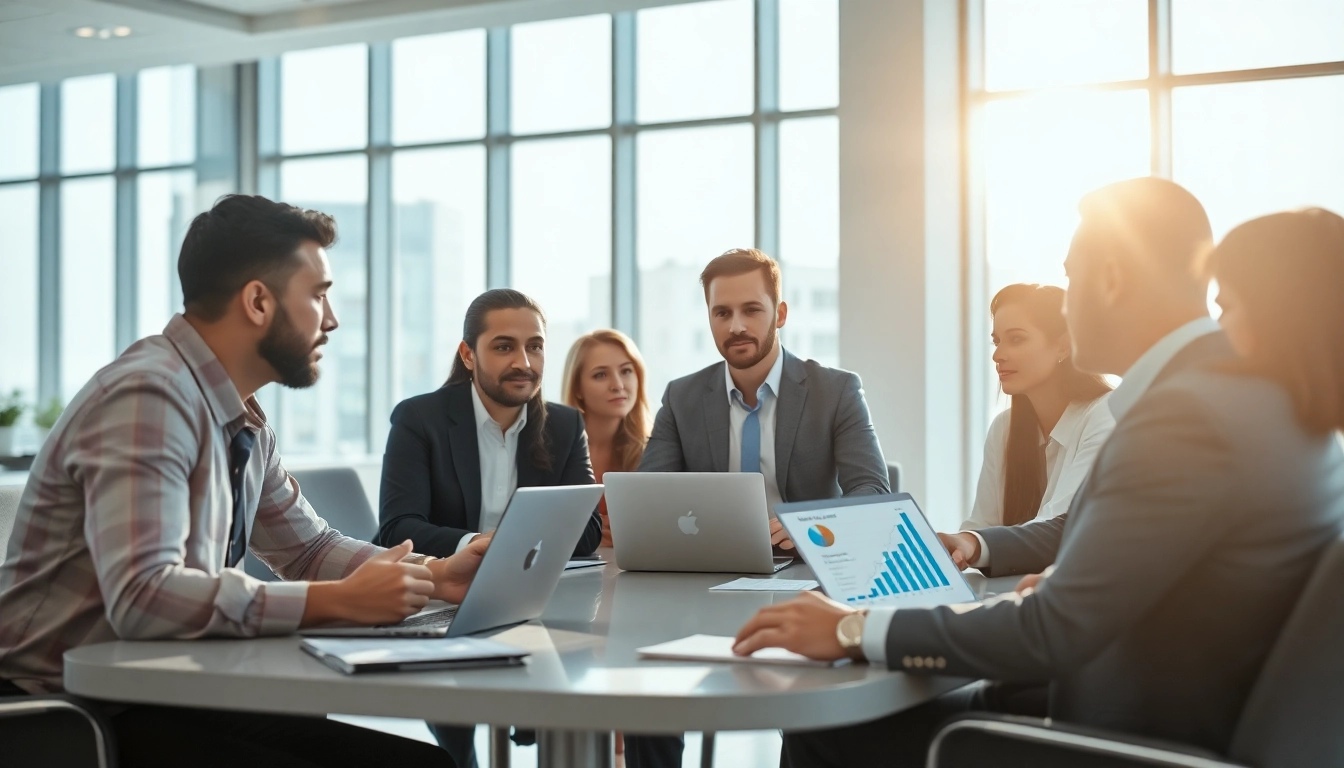 Analyze competitor pricing strategies during a business meeting in a modern office.