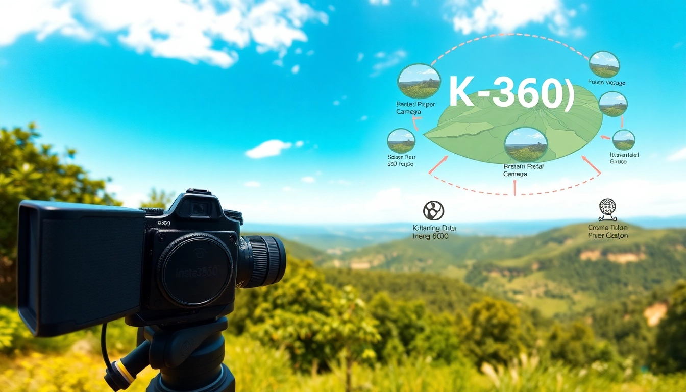 Photographer using the Insta360 X5 to capture breathtaking 8K 360 images outdoors.