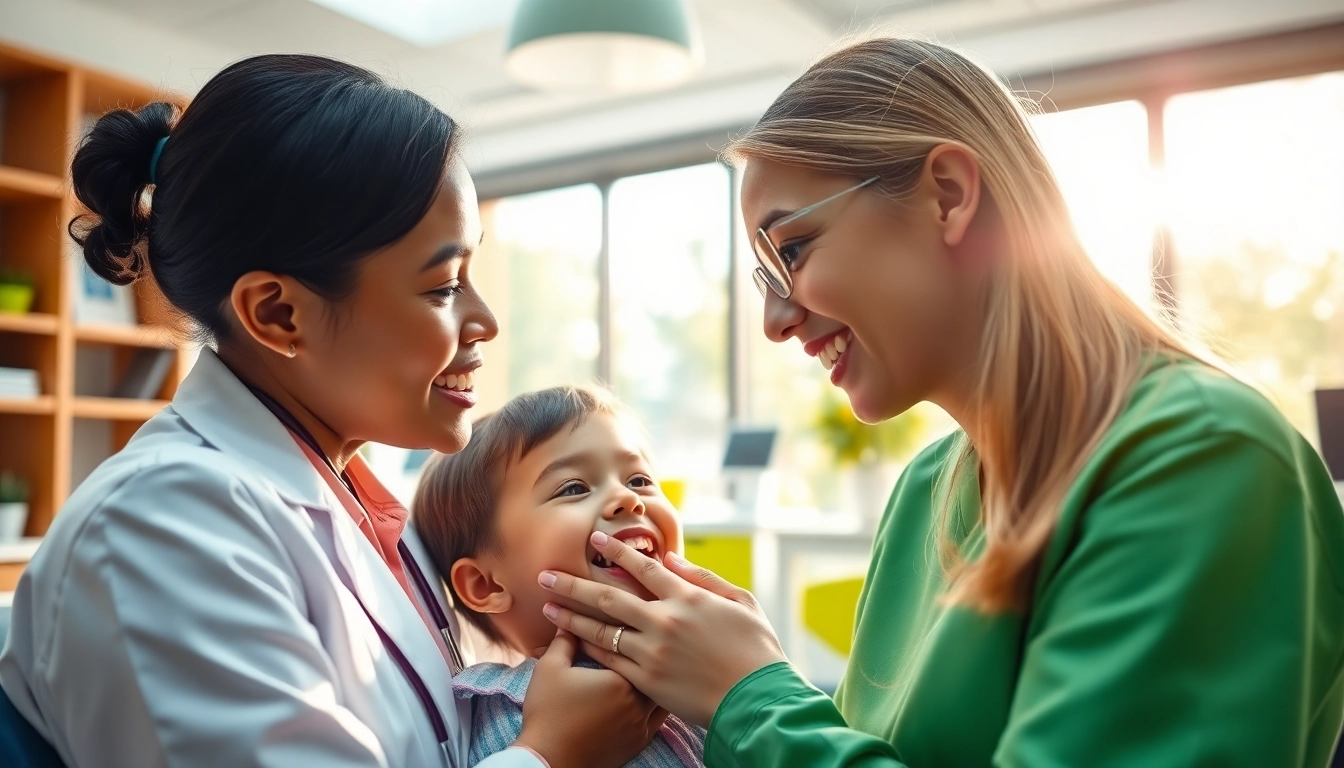 Hawthorn orthodontics offers personalized care with a friendly orthodontist consulting a child patient.