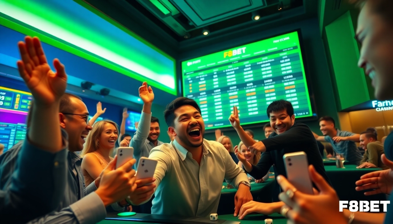 Experience the excitement of F8BET with dynamic casino visuals and engaging online betting.