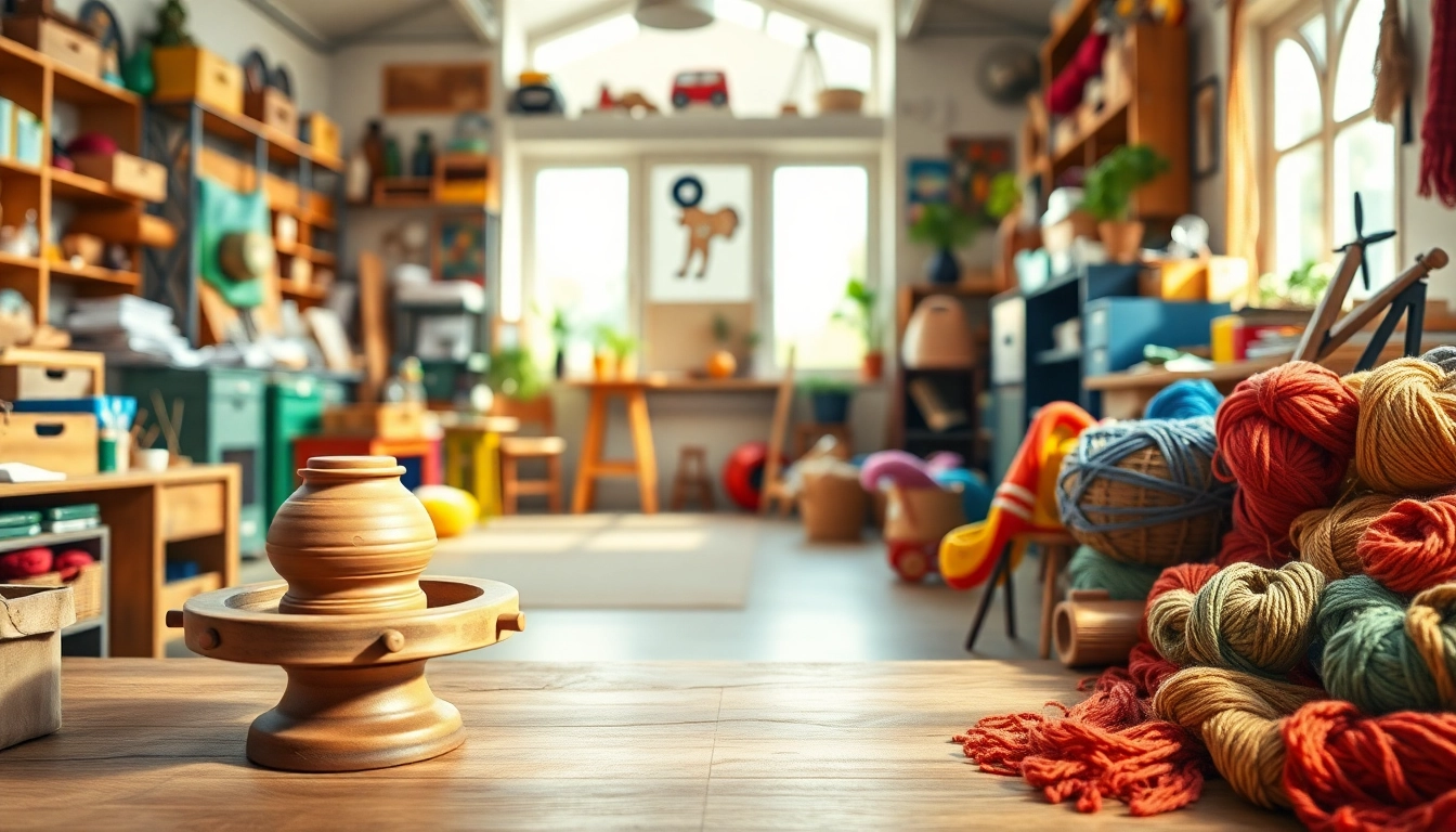 Engaging visual of niche hobbies showcasing various activities like pottery and model building.