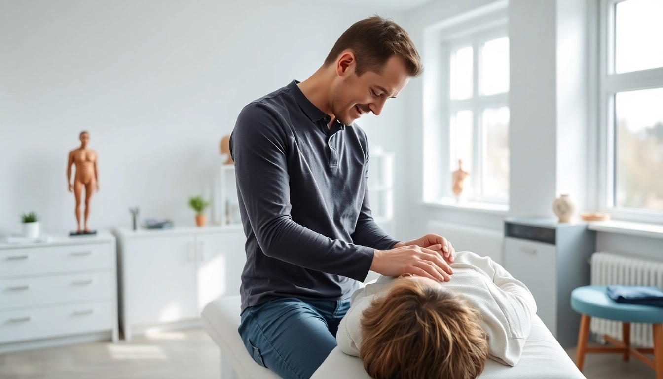 Behandlung durch Osteopathie Stuttgart in einer ruhigen Klinik mit entspannter Atmosphäre.