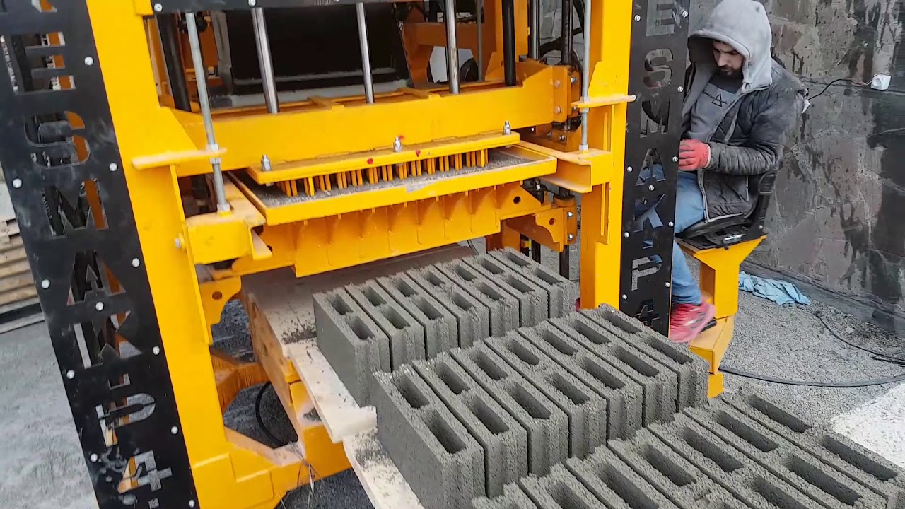 Efficient Concrete Block Making Machine for Construction Industry