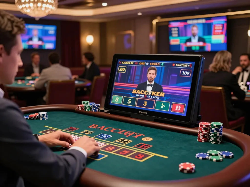 Engaging baccarat site experience with vibrant visuals and player interaction capturing the essence of online gaming.