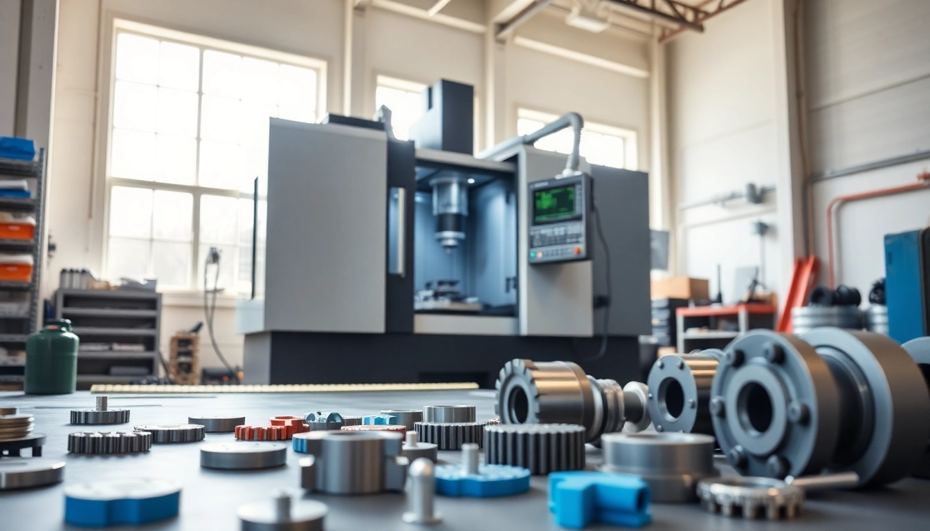 Showcasing Chiheng Custom CNC Machining with precision machinery in an organized workshop environment.