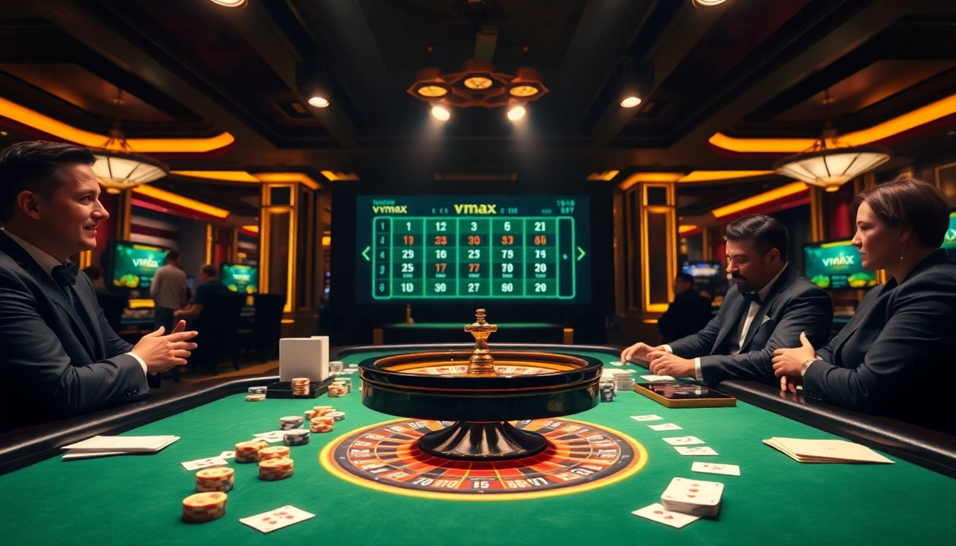 Engage in the vmax game while enjoying a luxurious casino environment.