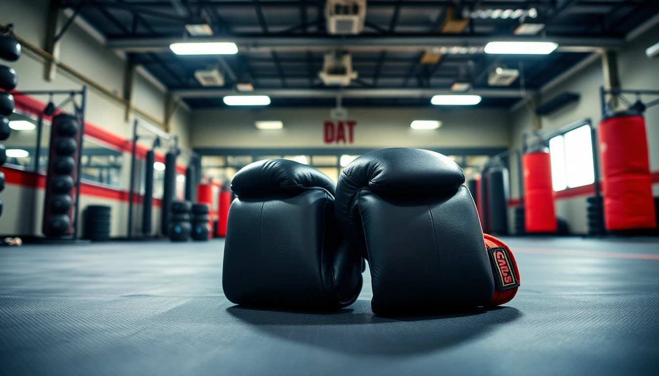 MMA gloves on a training mat showcasing their design and quality for optimal performance.