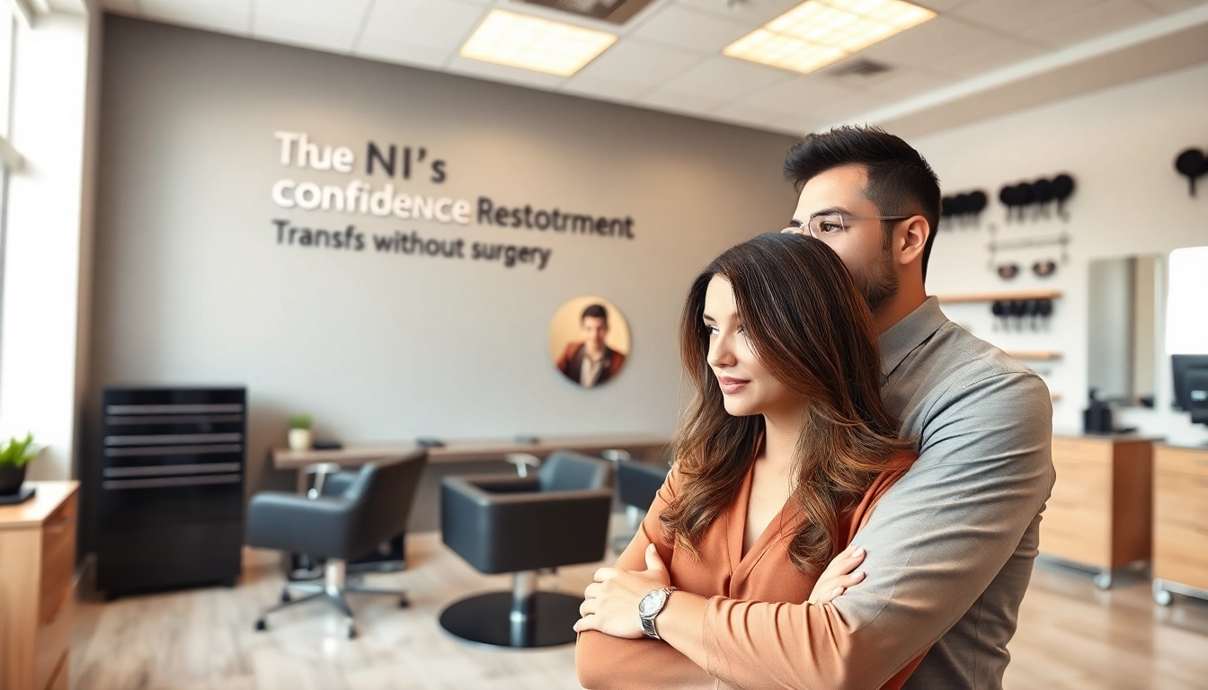 Ace of Fades 212 hair replacement consultation in a NYC studio.