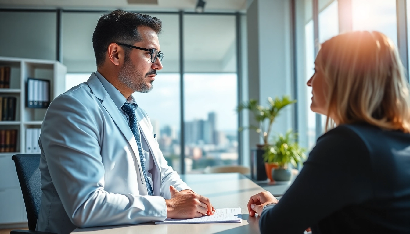 Consultation with an Orlando Personal Injury Lawyer in a modern office setting, showcasing trust and professionalism.