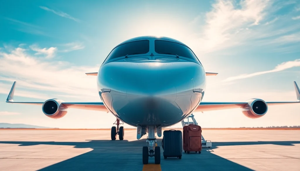 Experience luxury with https://flymarquis.com private jet on a tarmac, ready for your next adventure.