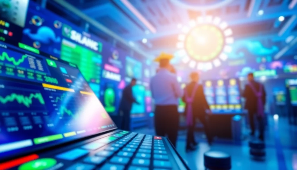 Menampilkan antarmuka suletoto2 yang interaktif dan menarik dalam suasana digital yang cerah.